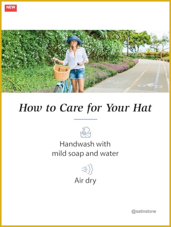 UPF 50+ Sun Hat - Wide Brim, Packable, Adjustable, Cotton Canvas main image 4